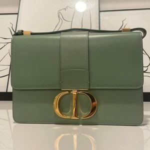 Dior green with gold hardware bag